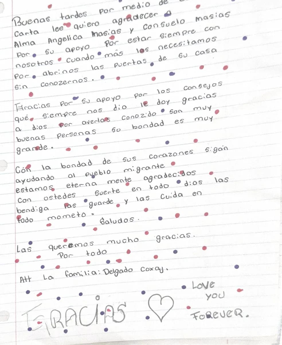 Carta de Familia Delgado Coxaj