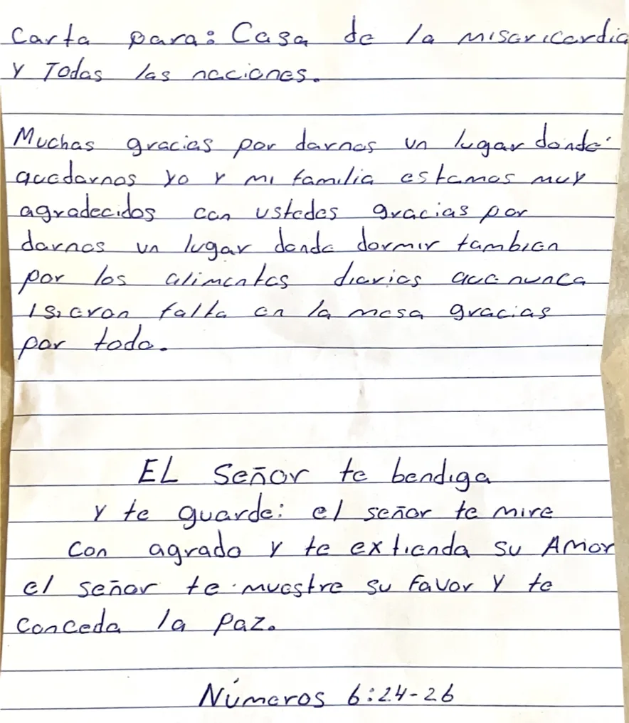 Carta de Anónimo