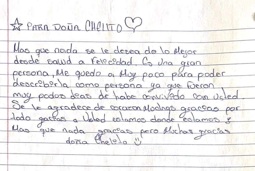 Carta de Anónimo