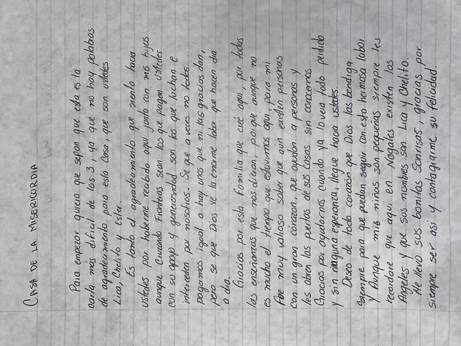 Carta de Anónimo