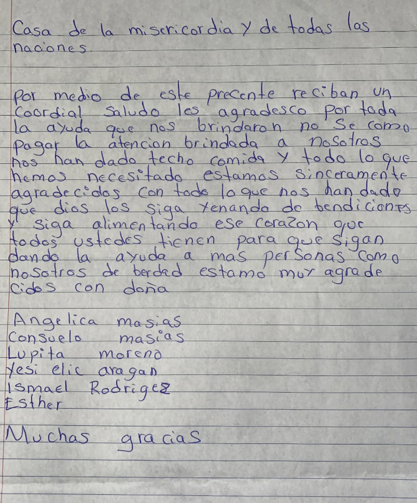 Carta de Anónimo