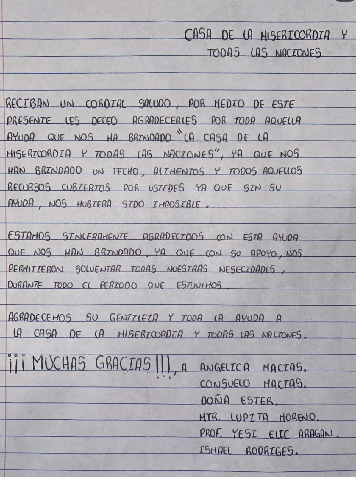 Carta de Anónimo
