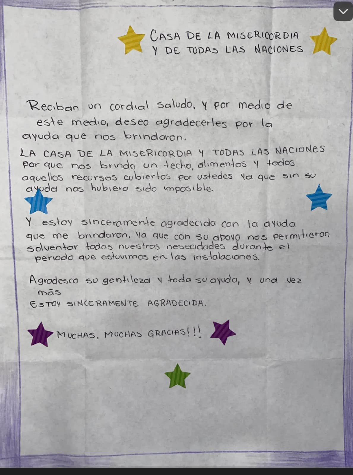 Carta de Anónimo