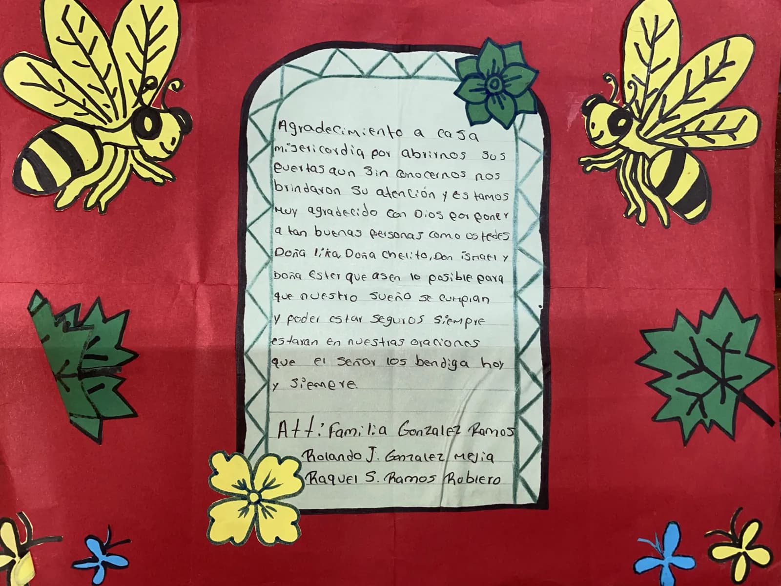 Carta de Familia González Ramos