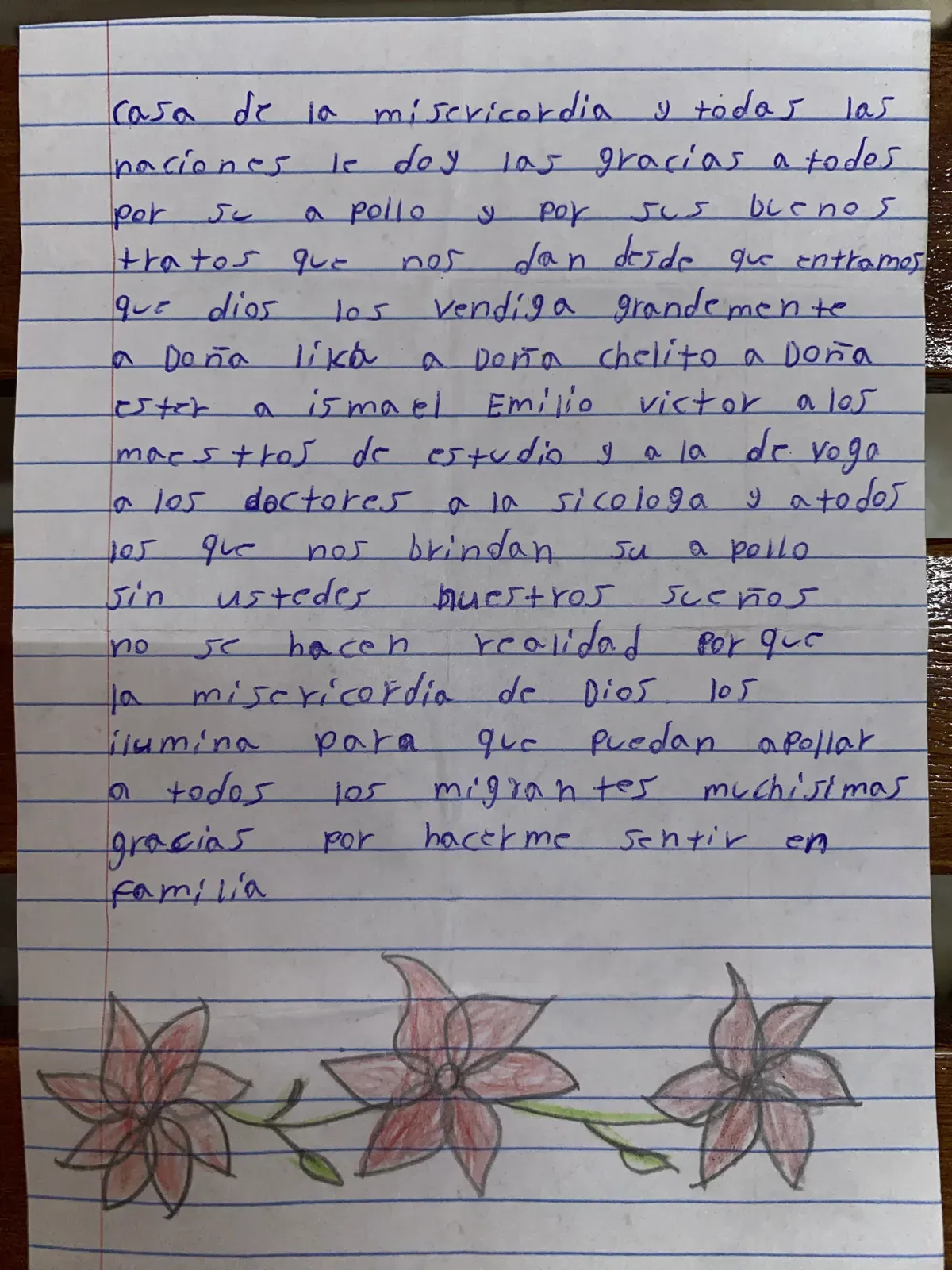 Carta de Anónimo