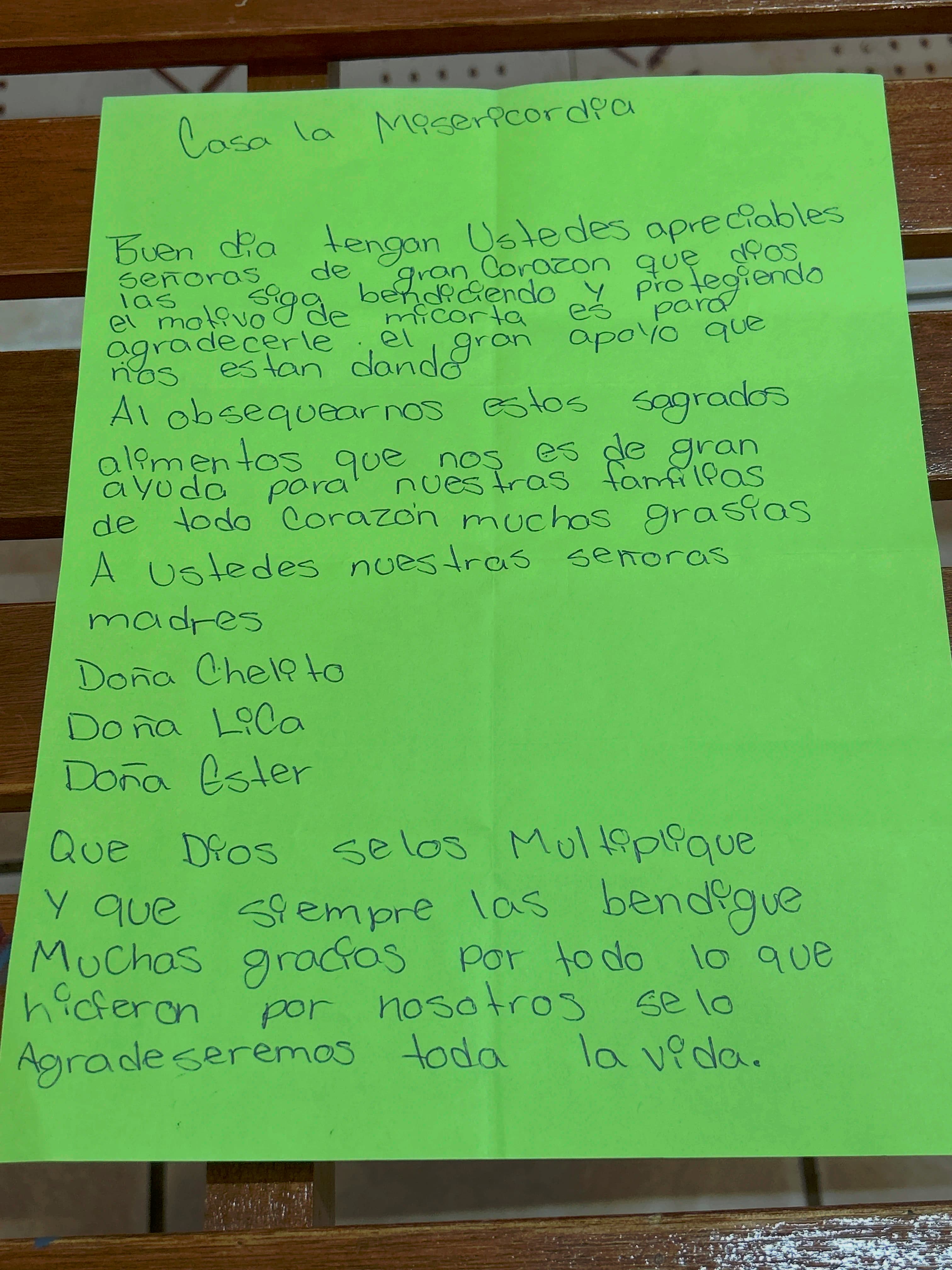 Carta de Anónimo