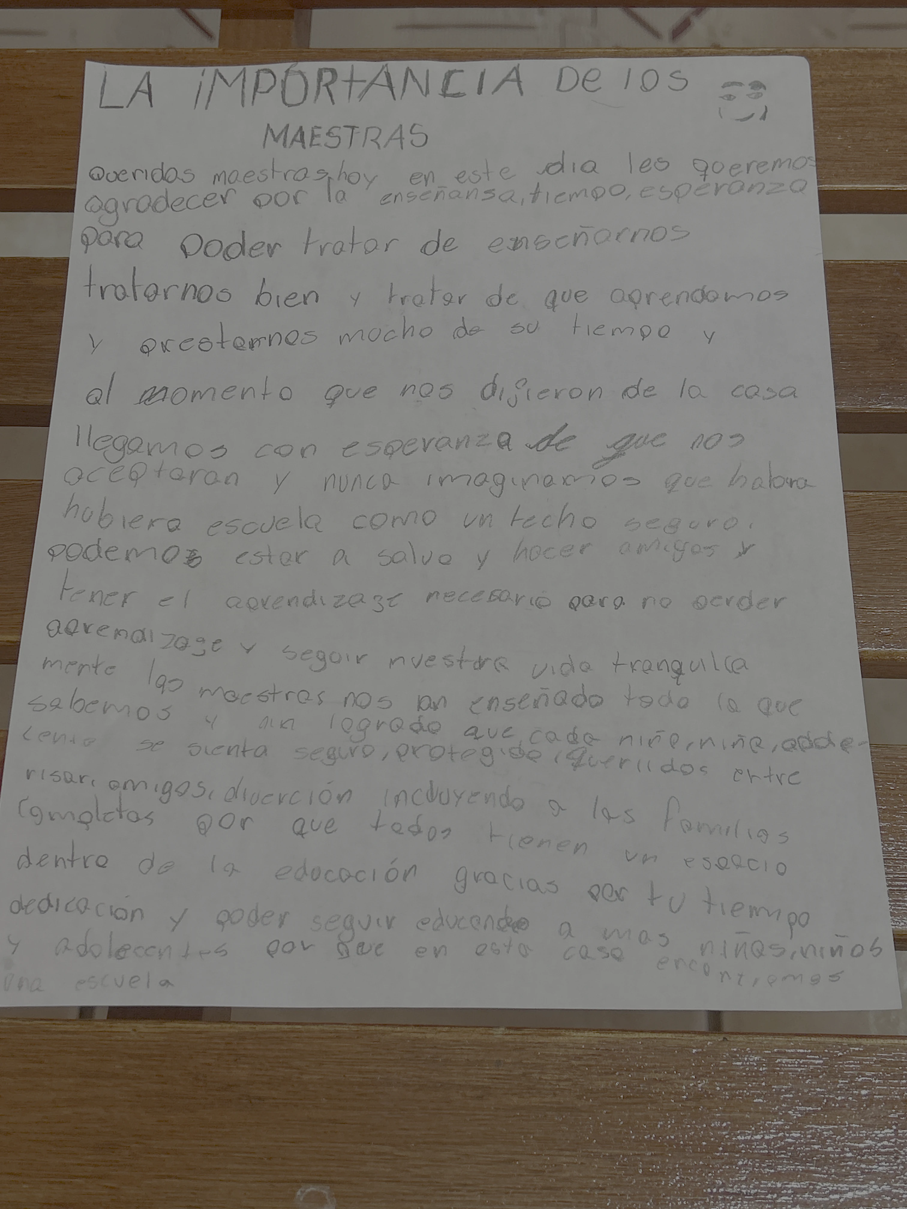 Carta de Anónimo