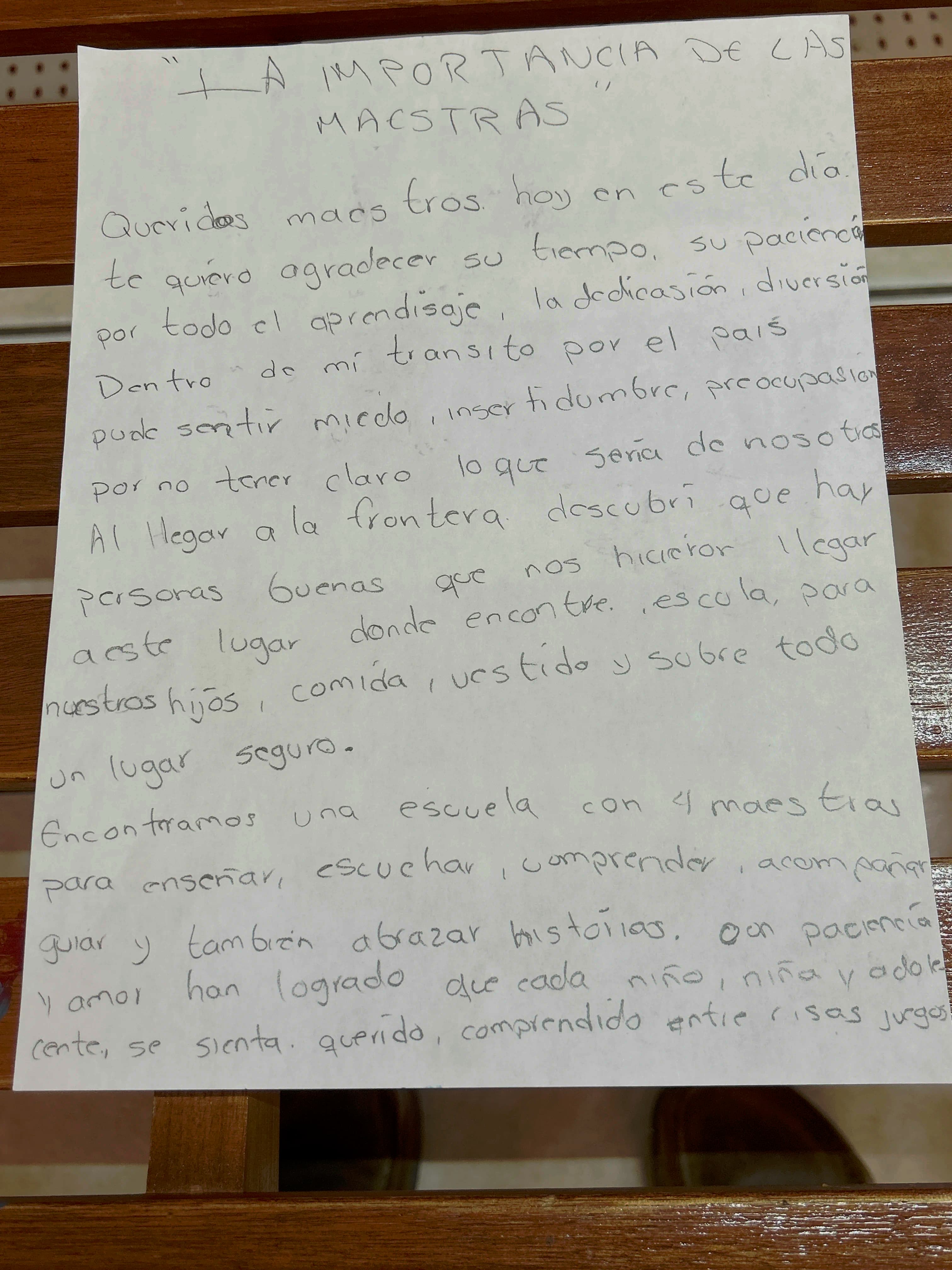 Carta de Anónimo