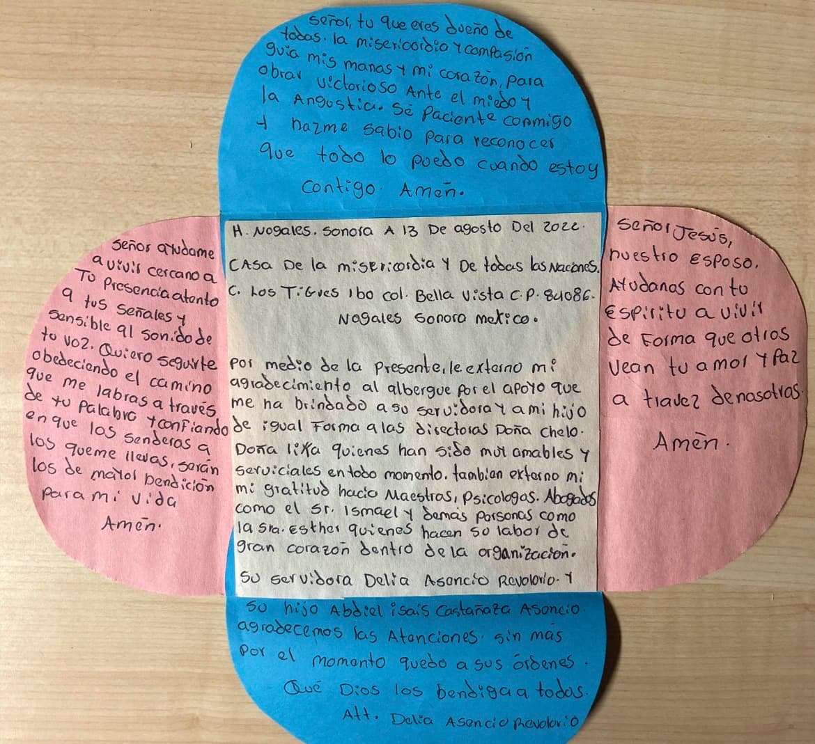 Carta de Delia Asencio Revolorio