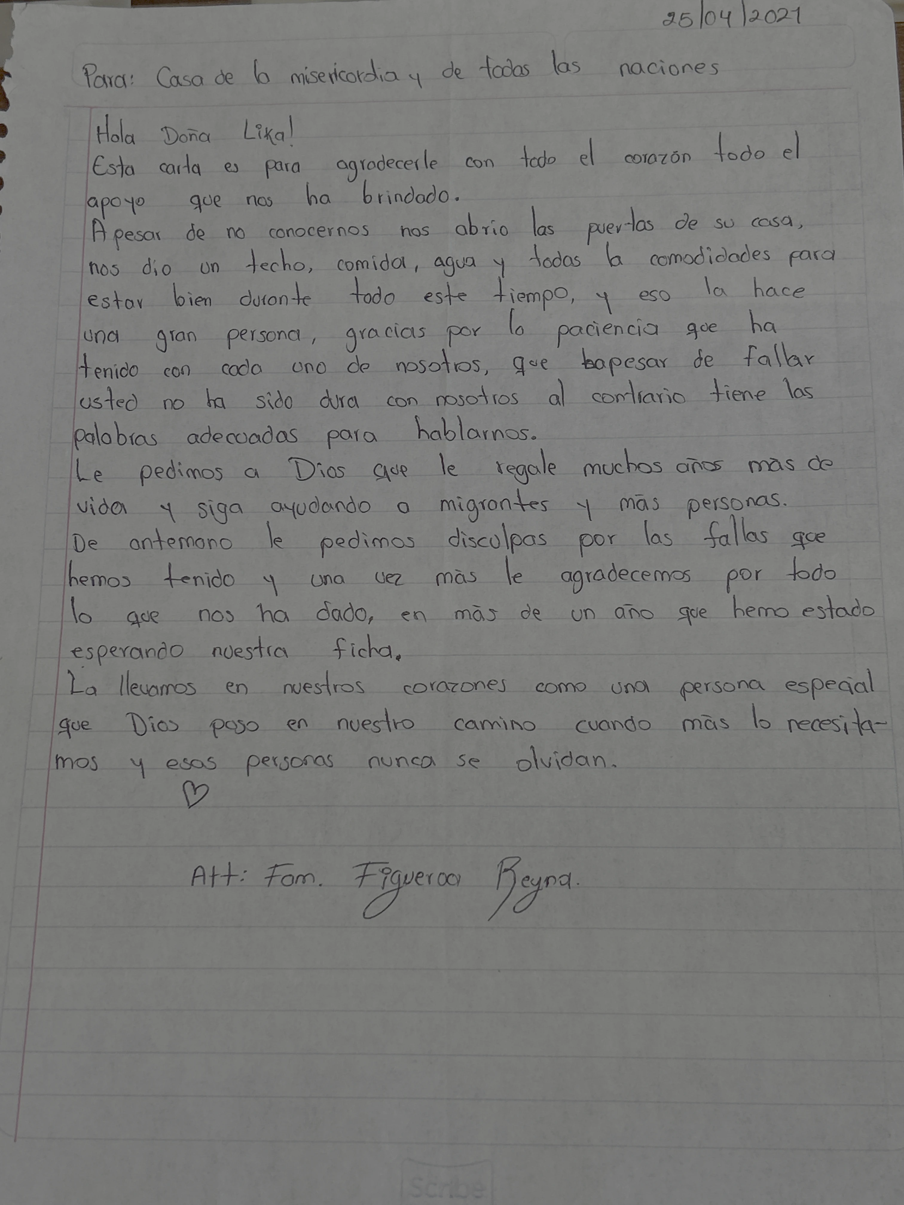 Carta de Familia Figueroa Reyna