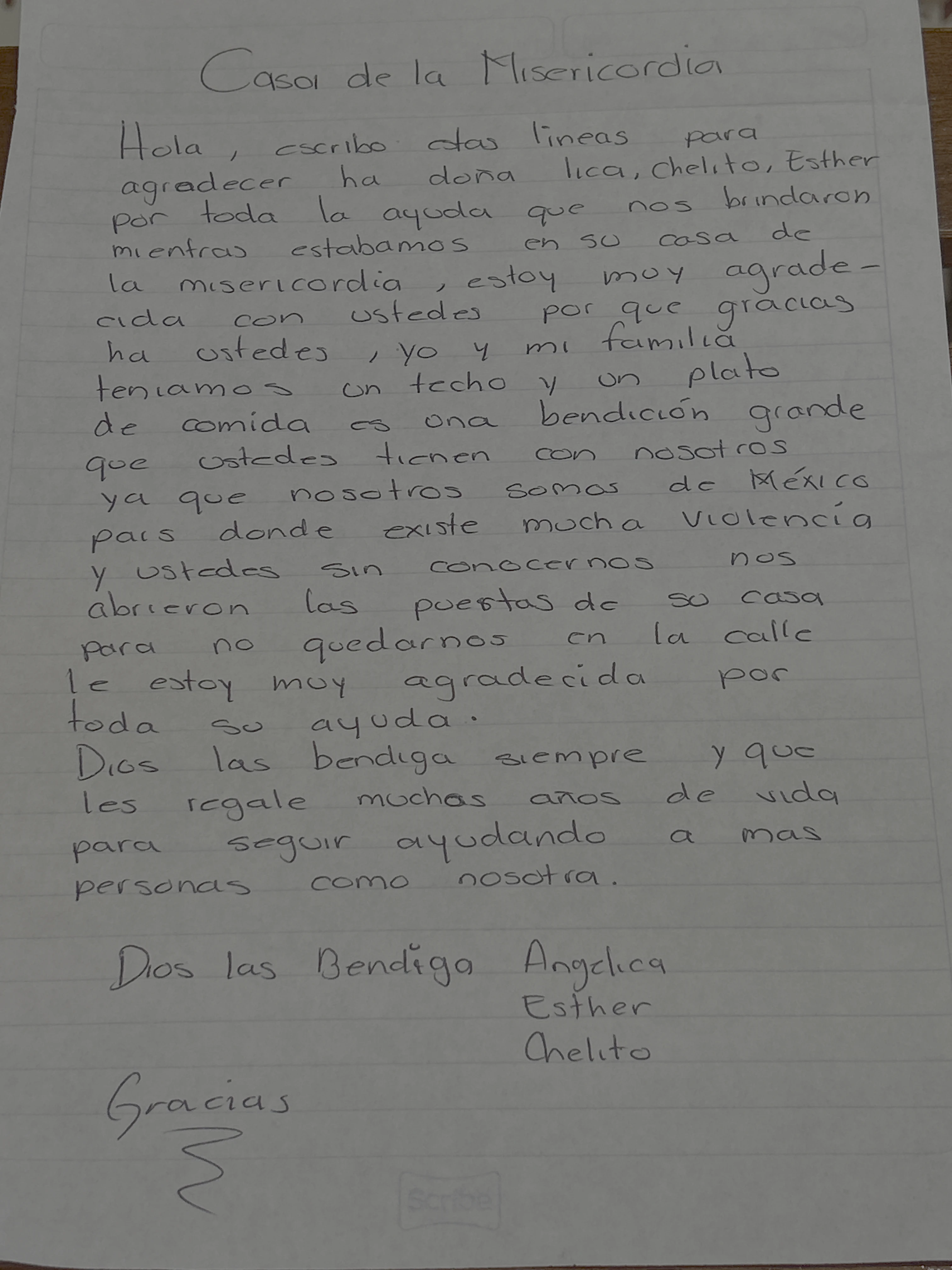 Carta de Anónimo