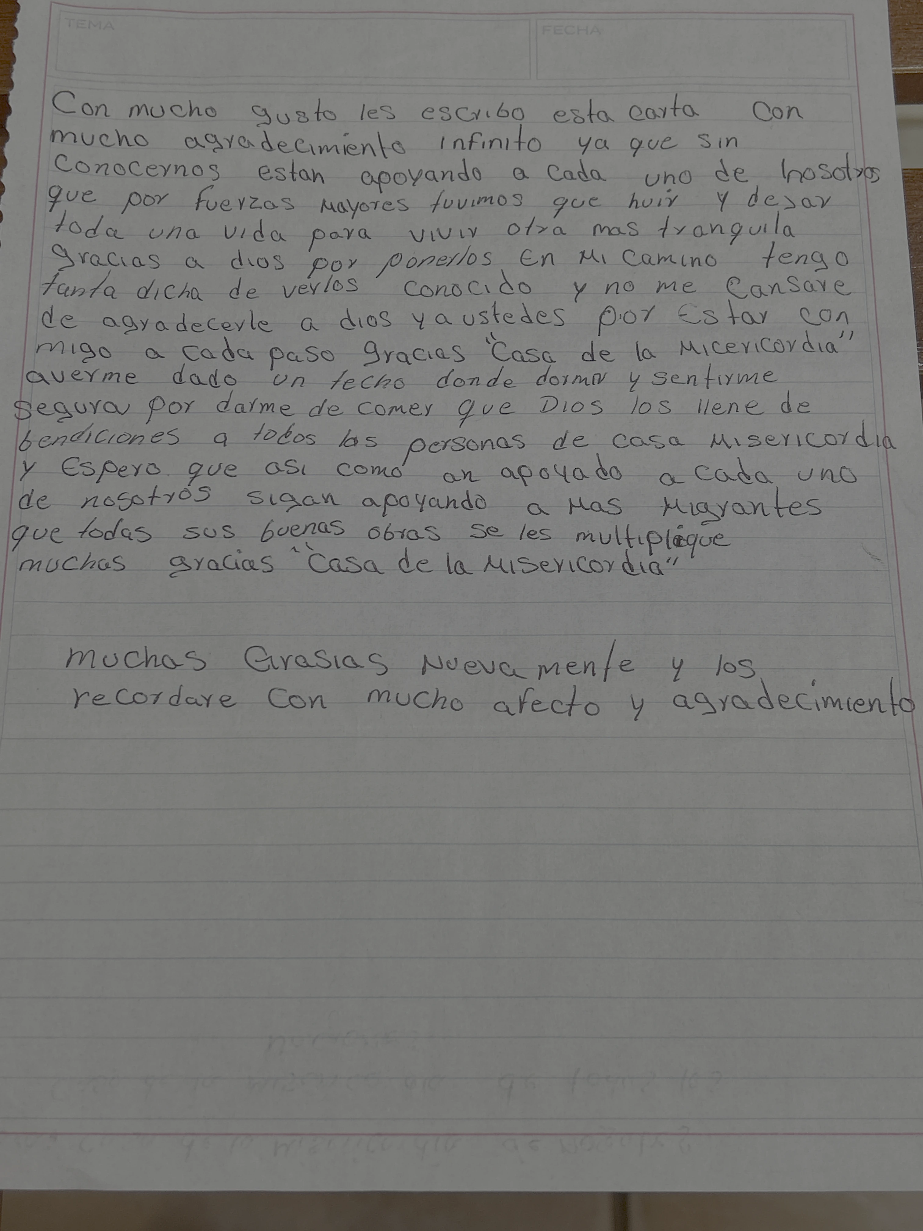 Carta de Anónimo