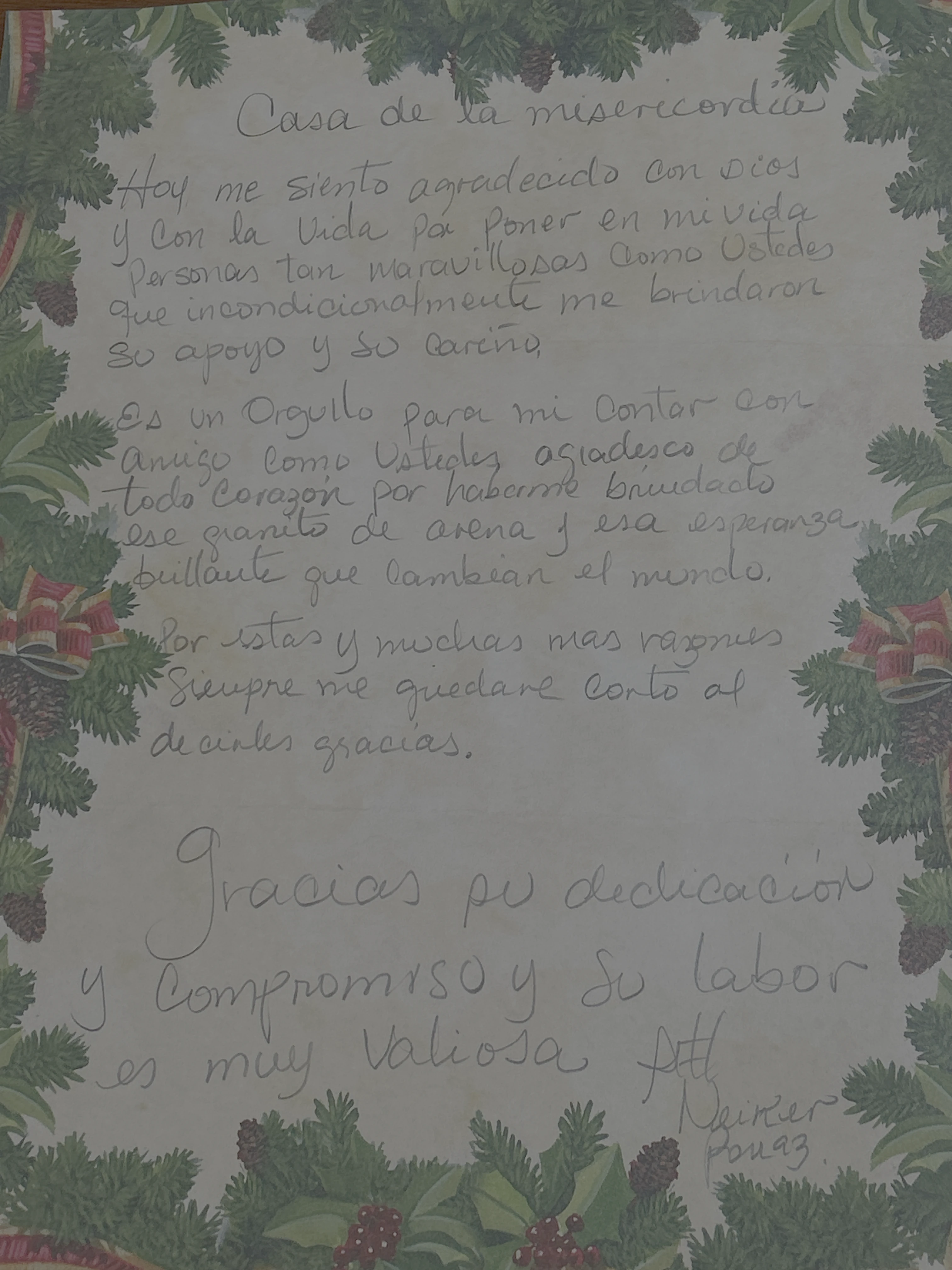 Carta de Neiker Poraz