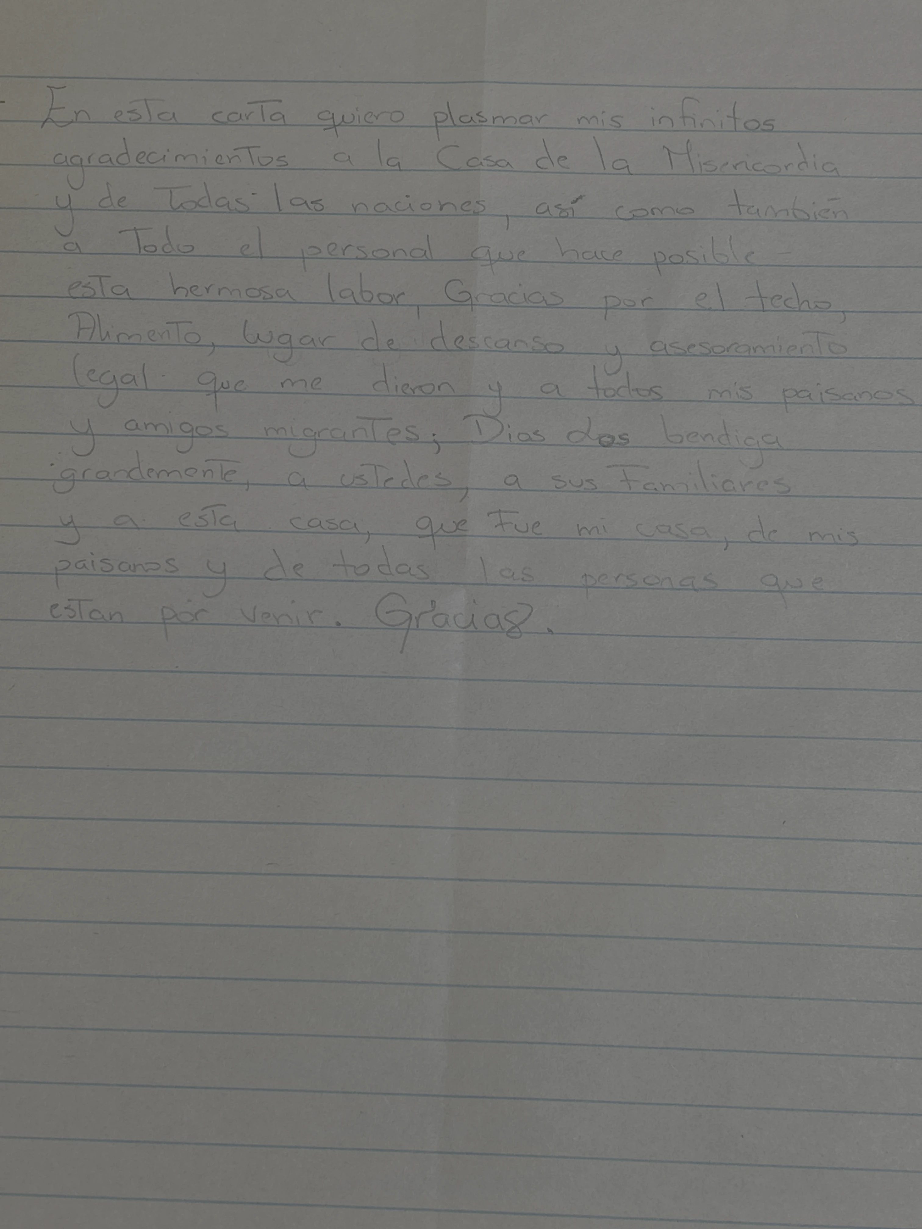 Carta de Anónimo