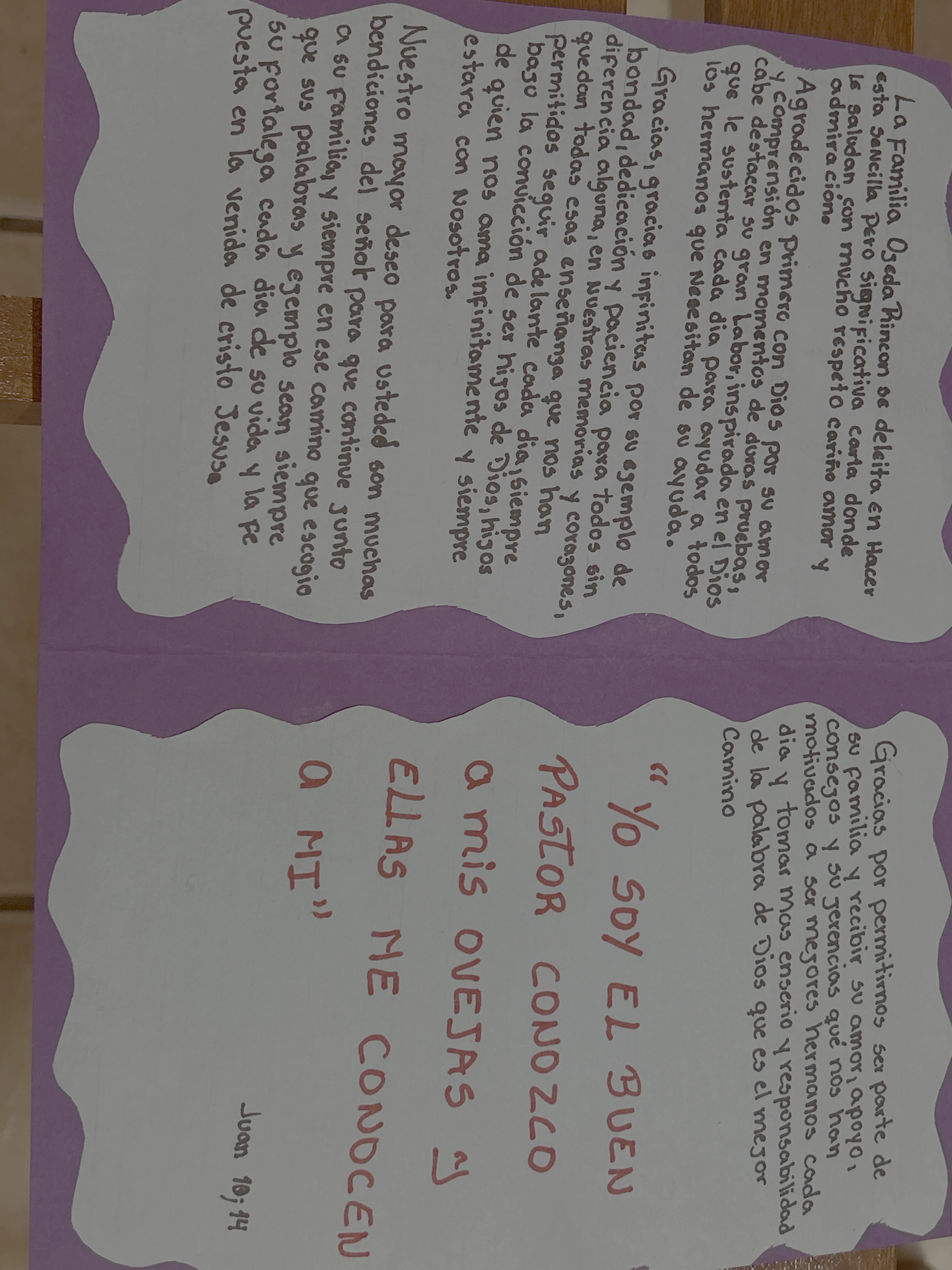 Carta de Familia Ojeda Rincón