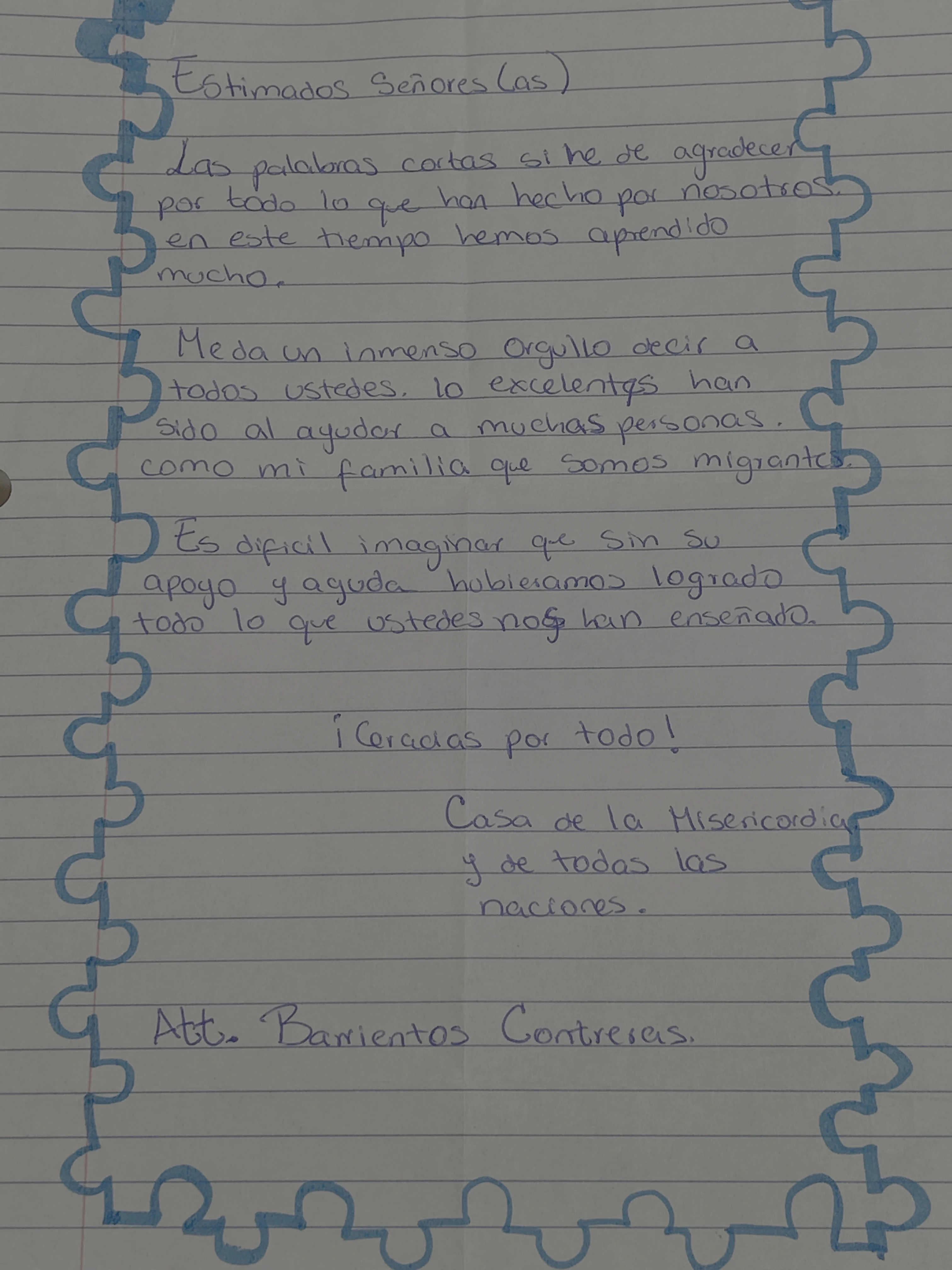 Carta de Barrientos Contreras