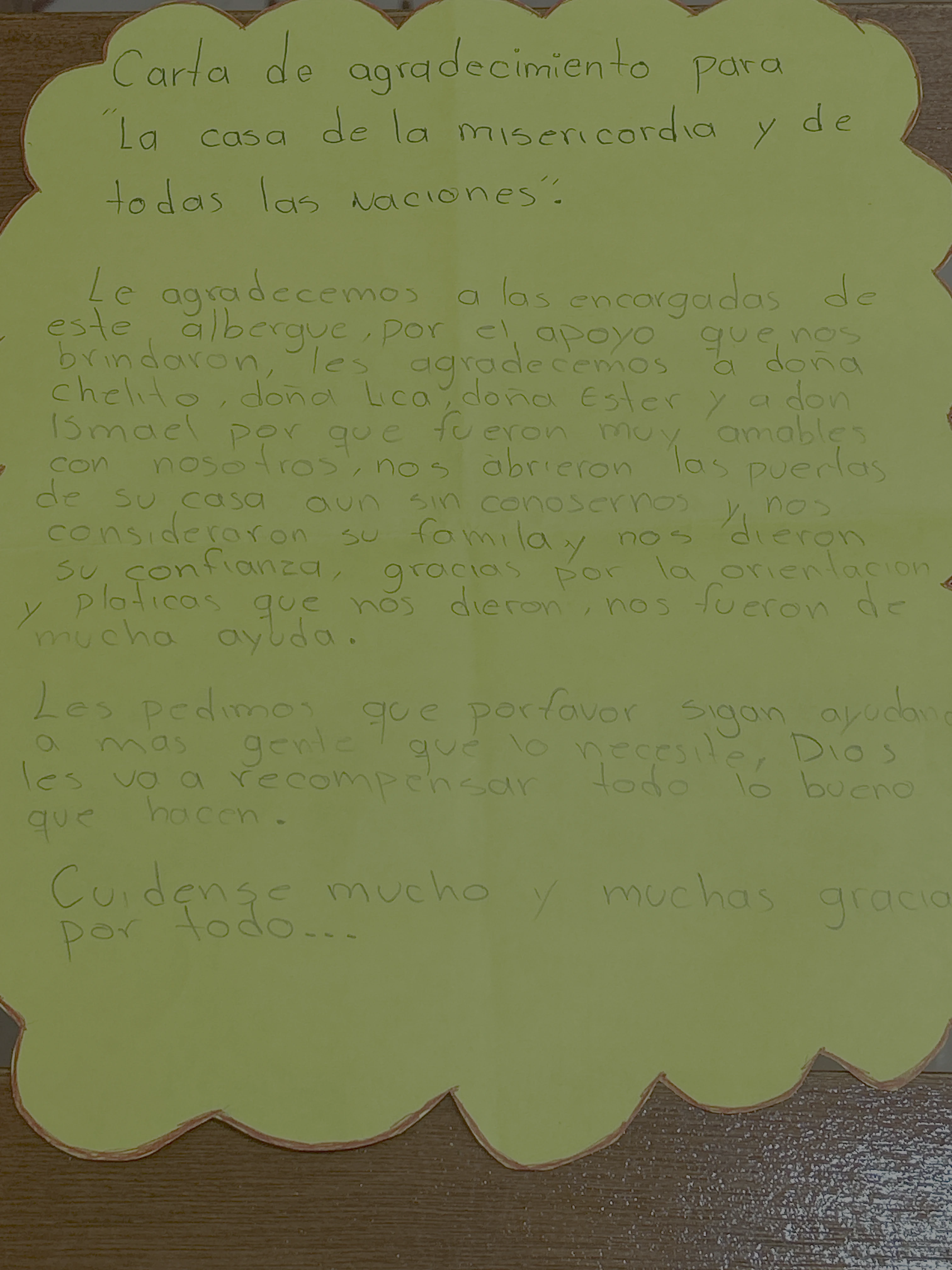 Carta de Anónimo