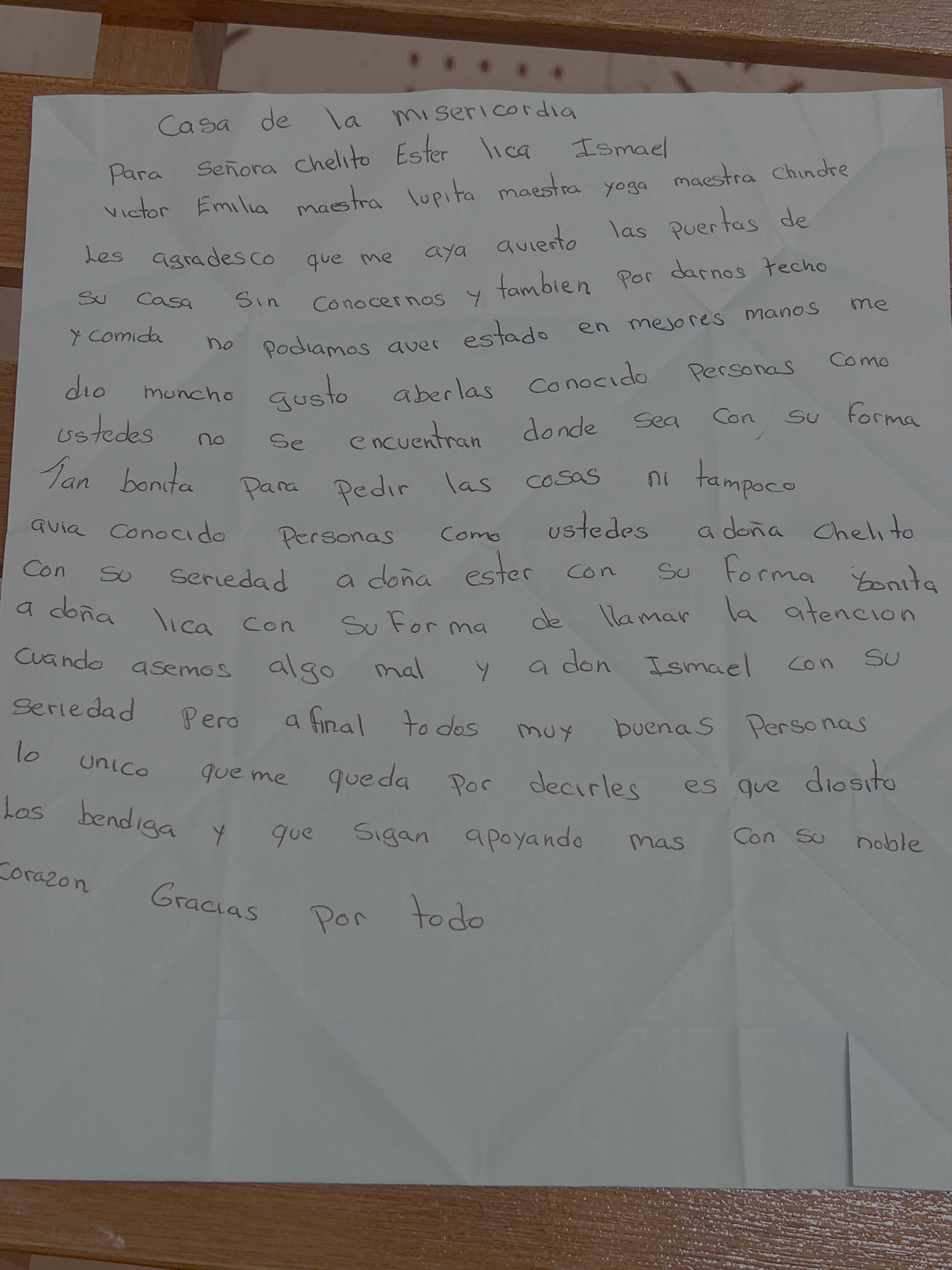 Carta de Anónimo